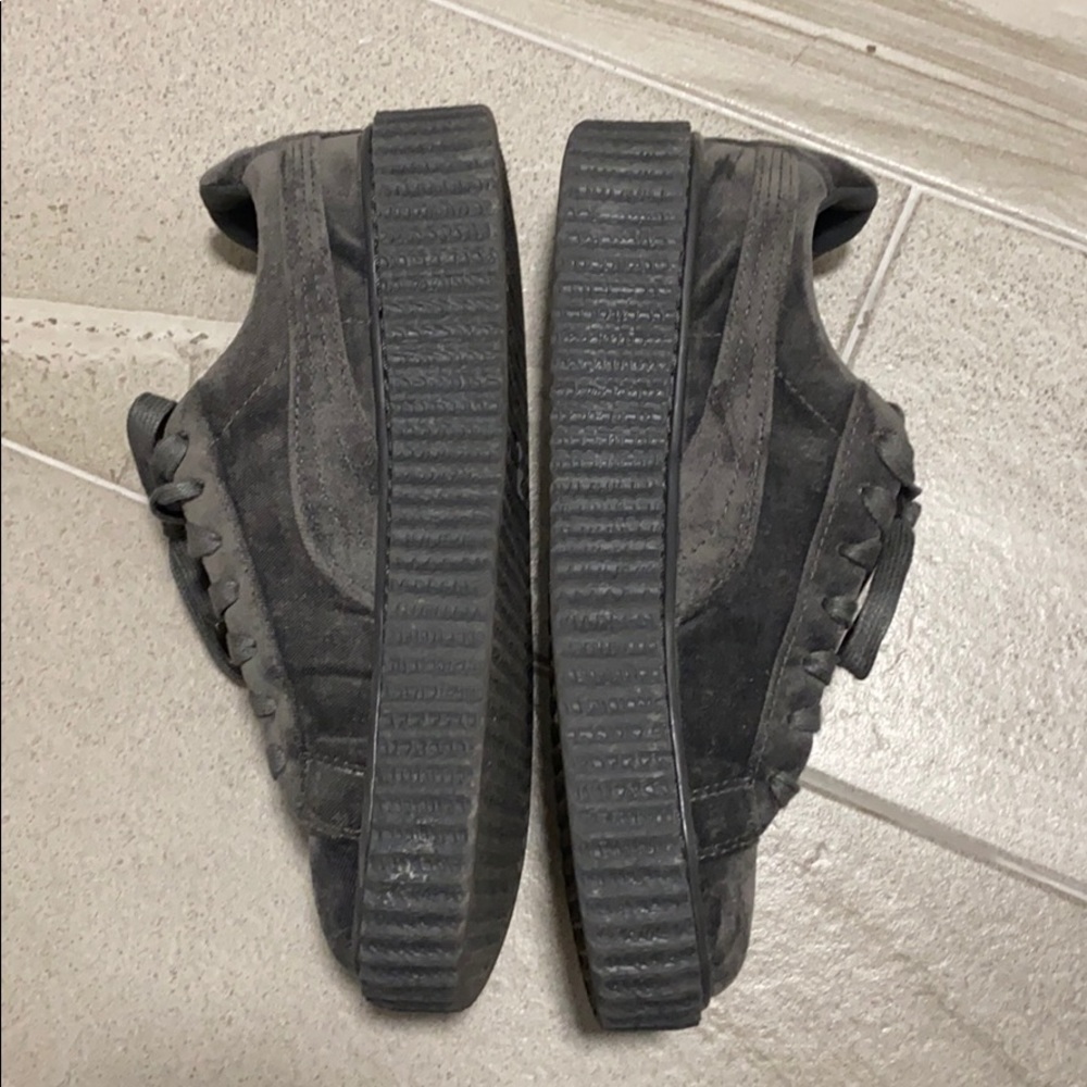 Fenty x Puma Grey Velvet Sneaker - Picture 2 of 4